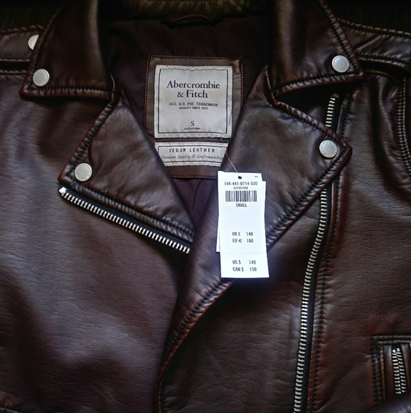 Brand New Vegan Leather Moto Jacket by Abrecombie - Picture 3 of 3